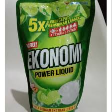 Ekonomi power liquid pencuci piring Jeruk nipis 760 ml