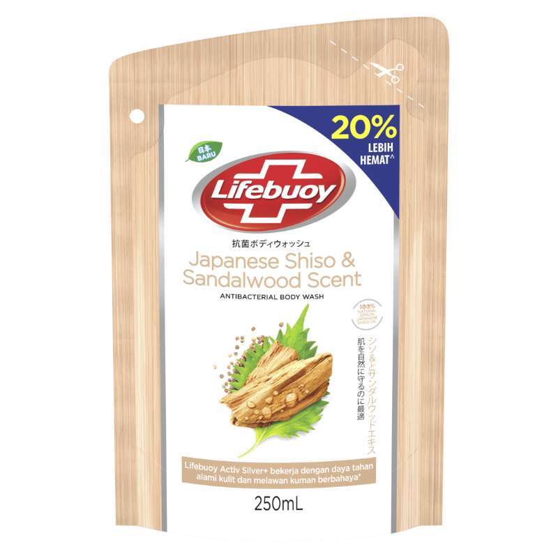 lifebuoy japanese shiso & sandalwood scent 450ml