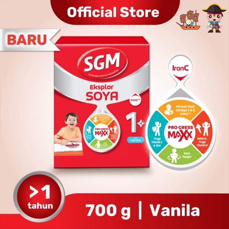 SGM EKSPLOR SOYA 1+ VANILA 700g