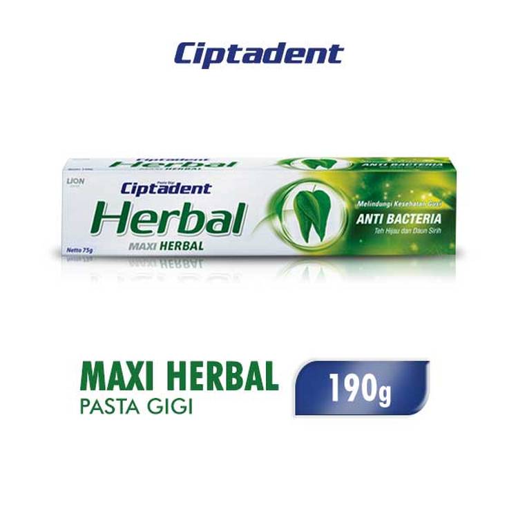 Ciptadent Pasta Gigi Maxi Herbal Anti Bakteri 190G