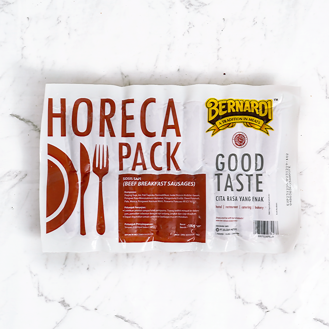 Bernardi Horeca Pack Breakfast Sosis Sapi VP 1 kg