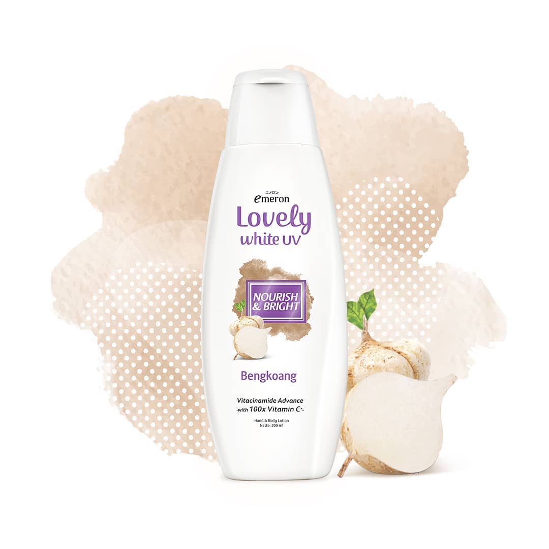 Emeron Lovely White Uv Hand Body Lotion Nourish & Bright 200ml